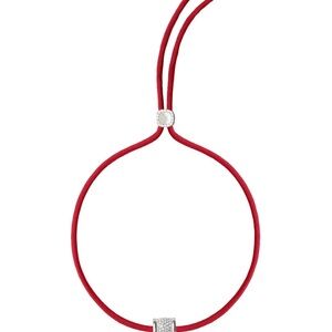 Elegant Red and Silver Necklace